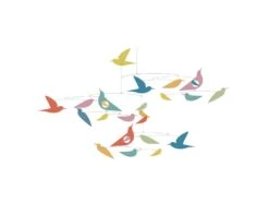 Djeco DD04375 - Mobiles Papier Oiseaux Multicolores