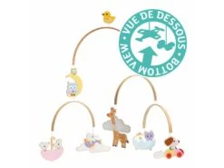 Djeco DD04388 - Mobiles Bois Bébés Animaux