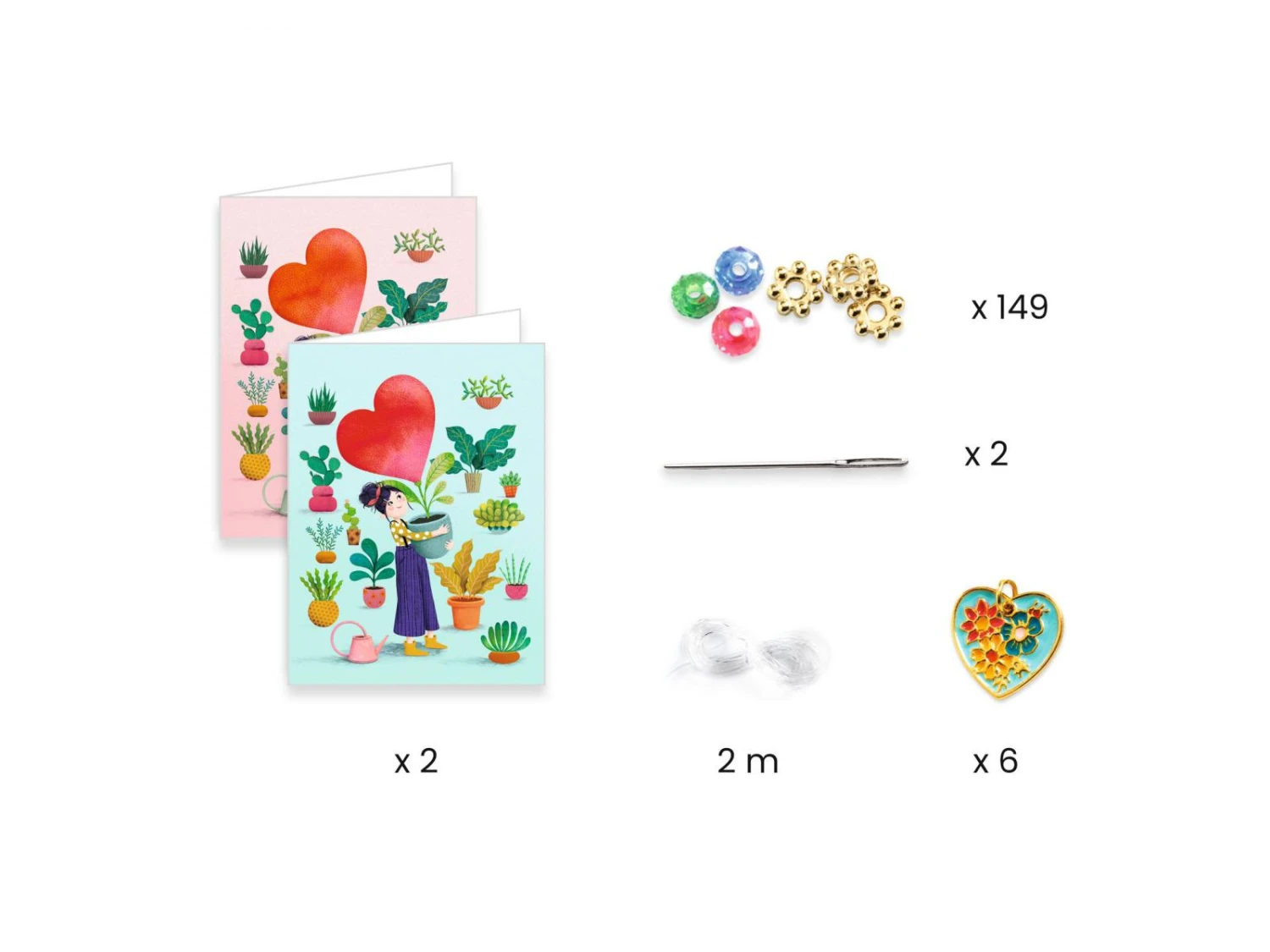 Djeco DJ00010 - You & Me - Enfilage Cœur – Image 3