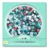 Djeco DJ00030 - Perles Alphabet, Argent