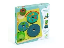 Djeco DJ01077 - Puzzles Relief - Puzz & Stack Rainbow