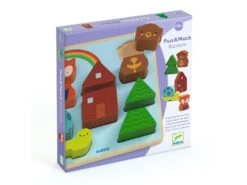 Djeco DJ01078 - Puzzles Relief - Puzz & Match Rainbow