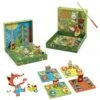 Djeco DJ01628 - Jeux éducatifs Bois - LudoWood - 4 Games