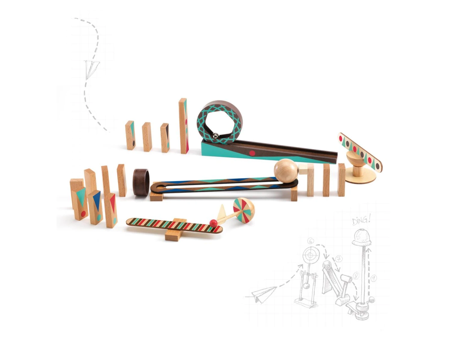 Djeco DJ05640 - Zig & Go - Roll - 28 Pcs – Image 2