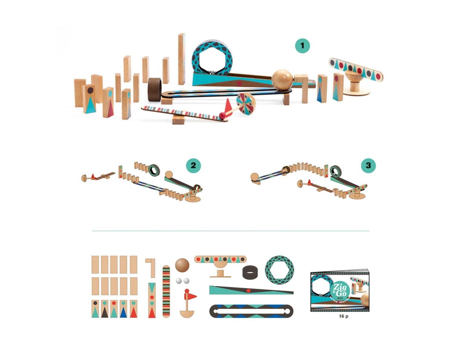 Djeco DJ05640 - Zig & Go - Roll - 28 Pcs – Image 3