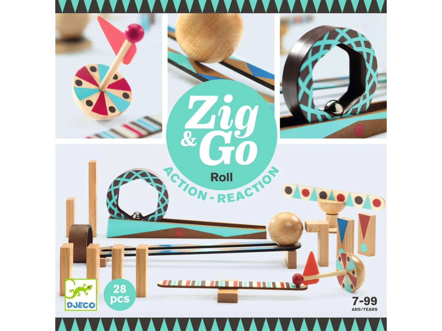 Djeco DJ05640 - Zig & Go - Roll - 28 Pcs – Image 4