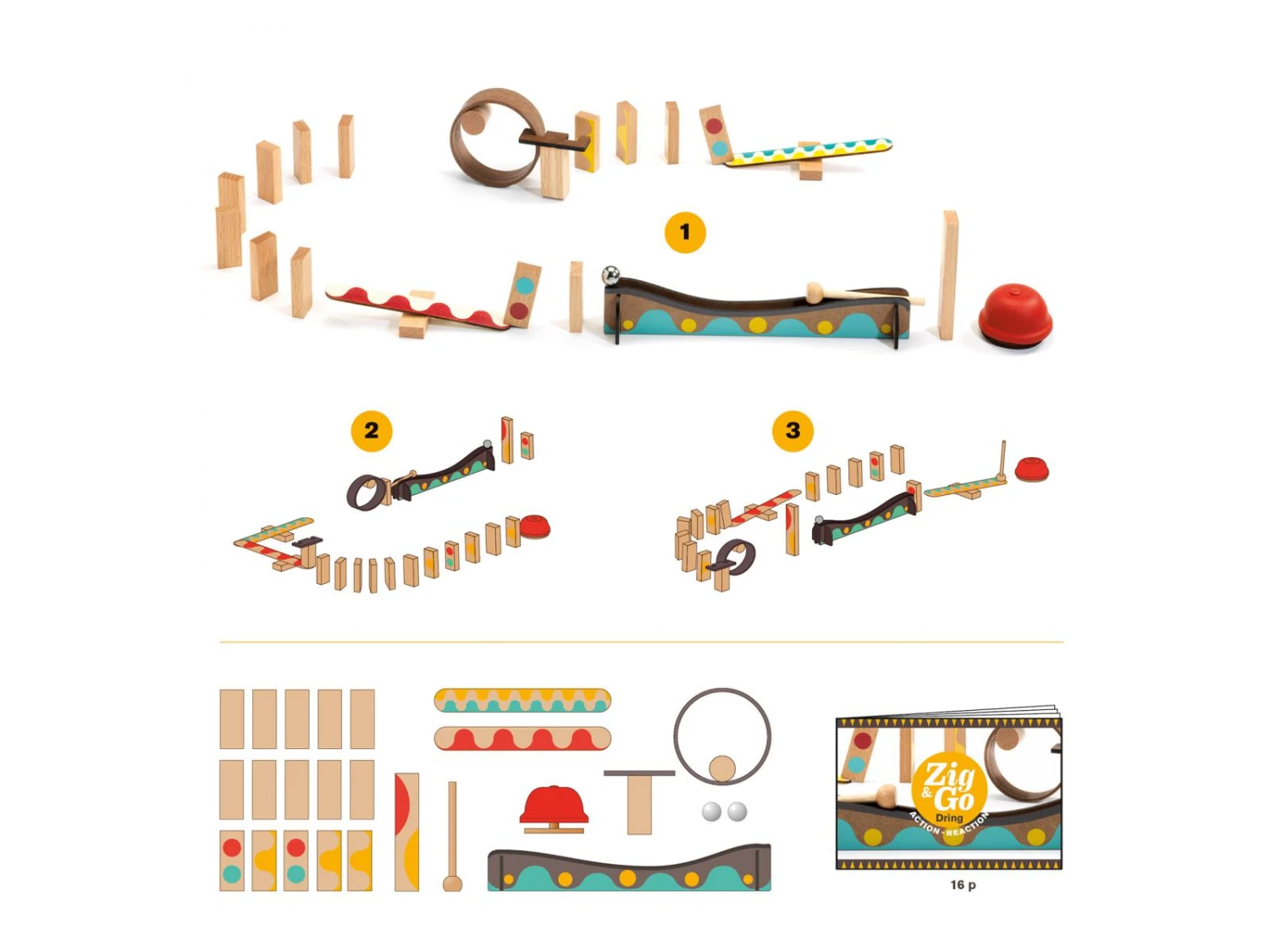 Djeco DJ05642 - Zig & Go - Dring - 25 Pcs – Image 3