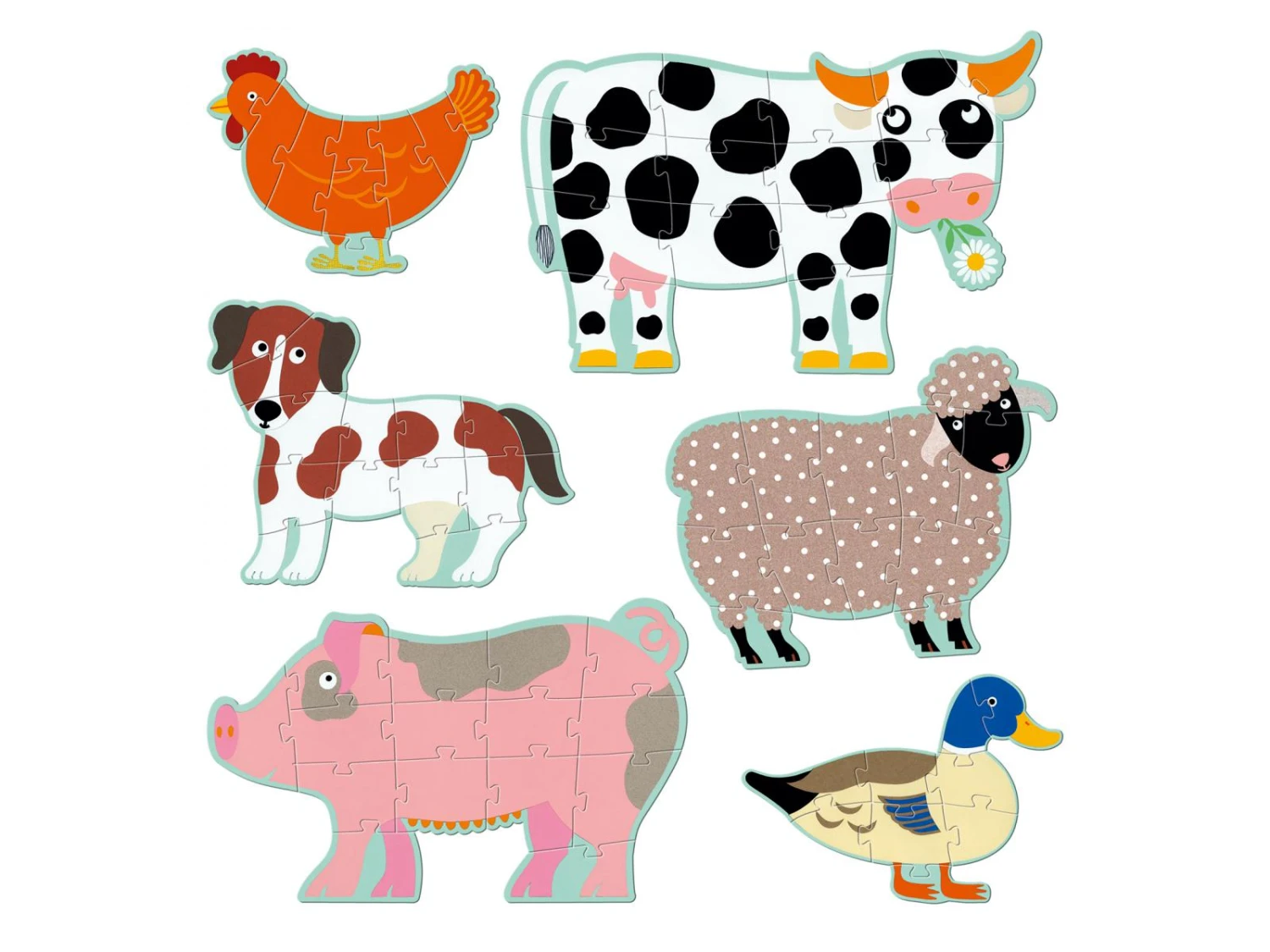 Djeco DJ07112 - Puzzles évolutifs - Honoré & Ses Amis – Image 2