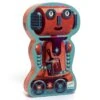 Djeco DJ07239 - Puzzles Silhouettes - Bob Le Robot - 36 Pcs