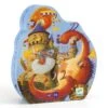 Djeco DJ07256 - Puzzles Silhouettes - Vaillant Et Les Dragons - 54 Pcs