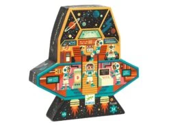 Djeco DJ07291 - Puzzles Silhouettes - Station Spatiale - 54 Pcs