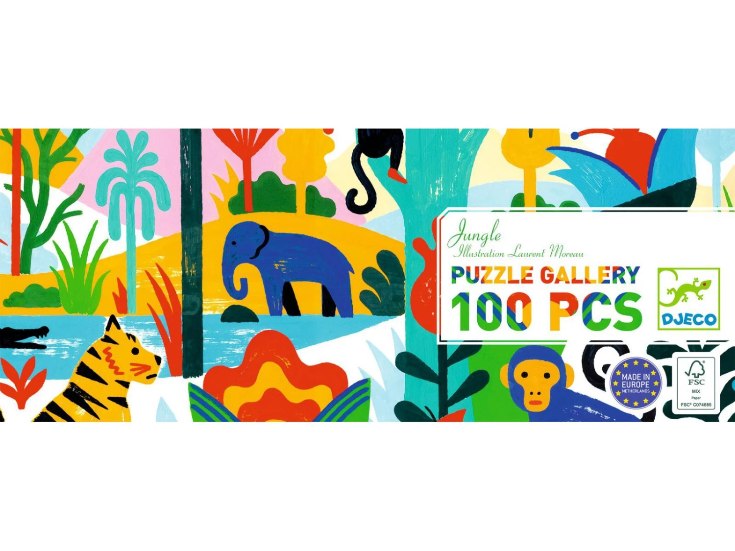 Djeco DJ07619 - Puzzles Gallery - Jungle - 100 Pcs – Image 4