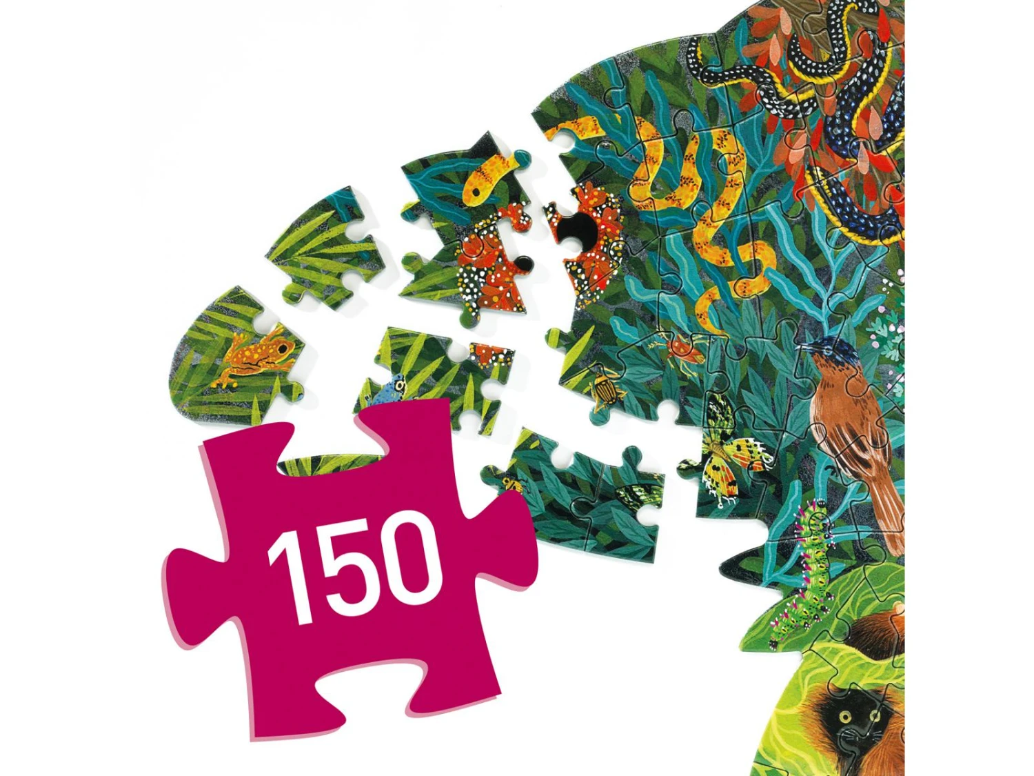 Djeco DJ07655 - Puzz'Art - Chameleon - 150 Pcs – Image 3