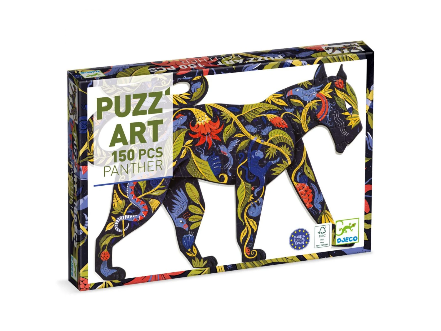 Djeco DJ07659 - Puzz'Art - Panther - 150 Pcs