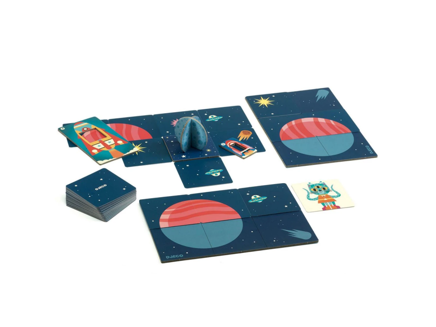 Djeco DJ08597 - Jeu De Société - Space Cat