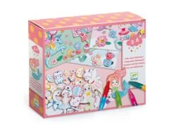 Djeco DJ08996 - Coloriage Pour Les Petits - Un Monde à Créer, Pink