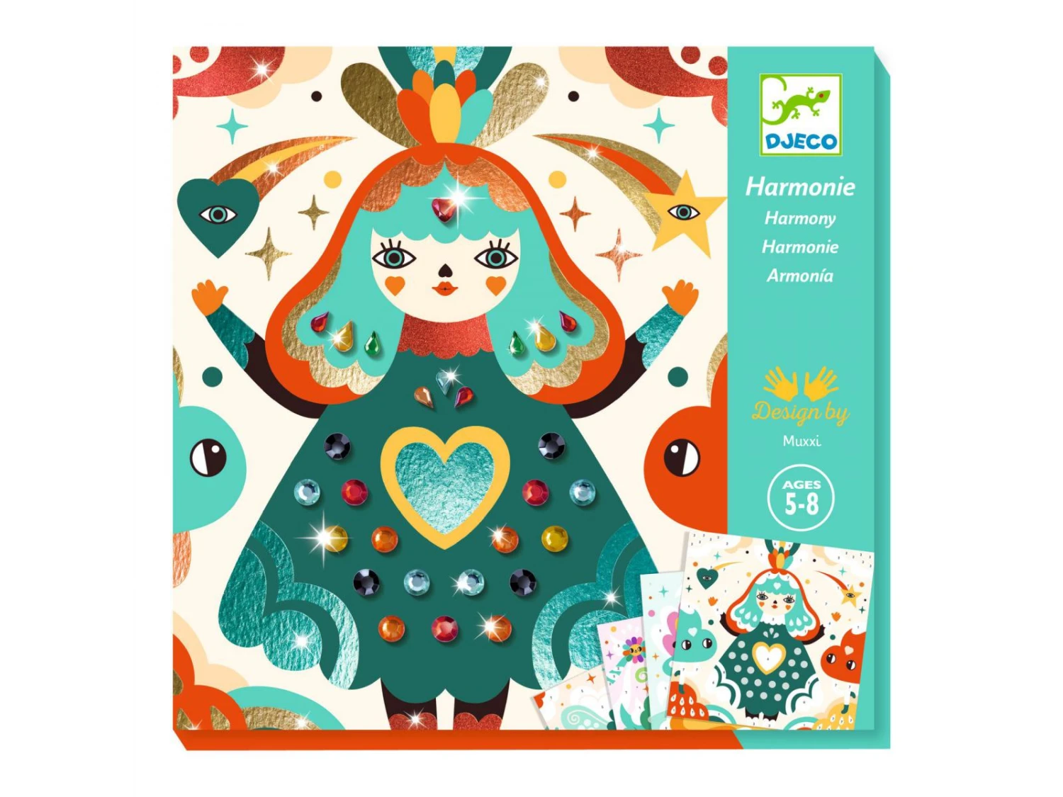 Djeco DJ09525 - Tableaux à Métalliser- Harmonie